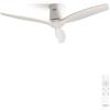 CREATE / WINDCALM NATURAL WOOD M/Ventilatore da soffitto bianco con telecomando / 40W, Temporizzatore, Ø132 cm, 6 velocità, silenzioso, funzione estate-inverno