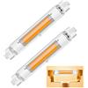 Dvnoua R7S LED 118mm Dimmerabile 30W, Lampadina LED R7S 118mm Equivalente a 300W Lampada Alogena, Bianco Caldo 3000K, 3000LM, Nessun Sfarfallio, Casa/Illuminazione Esterna, 2 Pezzi