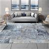 Rururug Tappeto Moderno Soggiorno Grandi Dimensioni Inchiostro astratto grigio blu bianco mulino nordico Morbido Antiscivolo Pelo Corto Tappeti Ornamenti 180X280CM