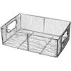 SZLIFE per friggitrice, scolapasta da cucina, rettangolare, per friggere e servire alimenti per cucine commerciali, 30x20x10 Centimetri
