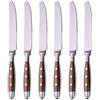 GRÄWE® NÜRNBERG - Set di 6 coltelli da tavola, colore: Marrone