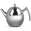 Garsent Teiera in acciaio inox con colino, bollitore da caffè con colino per Zuhaus Hotel (1500ML)