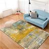 Rururug Tappeto Salotto design moderno Soggiorno moderni decorazione domestica camera da letto,Cachi pallido, Grigio cemento, Verde blu, Giallo arancio,Cyan,Rectangular 160 x 230 cm