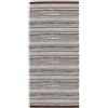 Pierre Tappeti Tappeto passatoia moderno LAOS MARRONE disegno a righe multicolore, arredo cucina corridoio multiuso lavabile antiscivolo cm.55x190