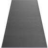 rugsx Tappeto moderno antiscivolo RUMBA per cucina, sala, corridoio, soggiorno, camera da letto, solido, grigio scuro 80x200 cm