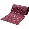 SaRani Tappeto Guida Passatoia Corsia Runner da Cucina Gomma Antiscivolo Fantasia Cuore Bianco (Bordeaux, 225x50 cm)