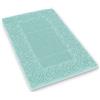 Casatessile Barocco tappeto bagno, Tappetino in spugna di Cotone, 60x120 cm. - VERDE ACQUA