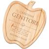 Maverton Tagliere in legno di faggio, incisione personalizzata | Battilardo, a forma di mela, dimensioni 32cm x 28cm, pensiero speciale per la coppia, carissimi...