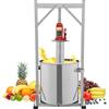 WSIKGHU Spremiagrumi per frutta da 36 l, spremiagrumi manuale per bacche, spremiagrumi in acciaio inox con pressa idraulica, spremiagrumi manuale per uva