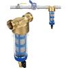 AYNEFY Prefiltro Acqua Riutilizzabile 50 Micron con Raccolta Sedimenti, | Lavabile Con Di Controlavaggio, Corpo In Acciaio Inossidabile 316L, Filtro A Rete Per Tutta La Casa Giardino Ufficio,