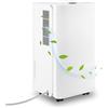 SWANEW Deumidificatore 16 L, capacità di deumidificazione 24 ore, area di deumidificazione di circa 15-20 m², con display a led, asciugatrice, timer, antiumidità, antimuffa, filtro aria