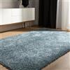 benuta Basic Tappeto salotto a pelo alto Sohari - Blu 133x190 cm - Minimalista - Morbido lavabile - Camera letto, corridoio, sala pranzo, soggiorno - Pavimento riscaldato
