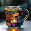 Generico Painted Book Mug, Tazza di Libri Dipinti Nuovo, Books Stack Shaped Coffee Cup,Novelty Coffee Mugs Painted Books,Tazza da Scaffale per Biblioteca per Gli Amanti della Letteratura