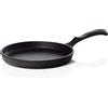 BBQ Nerd© Padella in ghisa per crêpes, Ø 19 cm, per pancake, crepes uovo fritto, padella antiaderente con eccellente conduzione del calore, padella per barbecue, focolare e fornello, incl. induzione