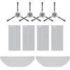 C-U Set di Accessori per Lefant N3 Set di ricambio: 4 spazzole laterali, 4 filtri HEPA,2 Panno di Ricambio,per N3 Robot Aspirapolvere Lavapavimenti