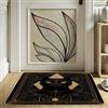 Generic Elegante zerbino con gatto con occhio dorato, decorazione per interni ed esterni, in gomma, impermeabile, antiscivolo, assorbe la polvere, facile da pulire, 73 x 43 cm