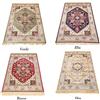SpazioTessile Tappeti Corsie Arredo Viscosa Effetto Seta Blu Rosso Oro Verde 10 Misure 304ch (Blu, 100x140)