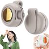 Generic Ventole piccole con clip, ricaricabili a clip, 3 velocità, portatile, silenzioso, mini ventilatore a vortice senza lama per clip in vita, piccolo ventilatore con clip per viaggi e ufficio (bianco)