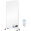BR Bringer Dispositivo di riscaldamento a infrarossi - 1200 Watt - Risparmio energetico - Riscaldamento elettrico mobile con piedini su ruote, termostato intelligente, WiFi e app - 5 anni di garanzia