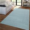 TT Home Tappeto Salotto Moderno, Camera da Letto, Pelo Corto, Lavabile, Monocolore Pastello, Facile da Pulire, Colore: Turchese, Dimensione:60x100 cm