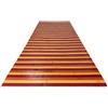 Tex family Tappeto in Legno Bamboo Woody © Passatoia Antiscivolo Multiuso Cucina Bagno Ingresso (Cm. 50x290, Sfumato Bordeaux)