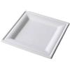 SHOBI 50 Piatti Piani Quadrati 26x26 cm Monouso in polpa di Cellulosa Piatto interamente Biodegradabile e Compostabile