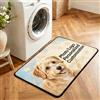 JURLEA Zerbino Personalizzato 50x75 cm, Regalo Perfetto Festa della Mamma, Con Foto Testo Antiscivolo Lavabile in Lavatrice, Amico di Cani e Animali, Interno ed Esterno
