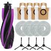 BEAZOOM Kit di spazzole di ricambio compatibile con spazzola a rullo principale, spazzola laterale, panno e sacchetti per aspirapolvere JONR per P20 Pro (A)