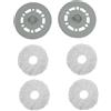 GZLLWVNK Compatibile Con Dreame, Vassoio For Mocio For L10s Ultra L10s Pro W10s W10s Pro Vassoio For Mocio Supporto For Mocio Parti Di Ricambio Accessorie(Mount2pc-Mop4pc)