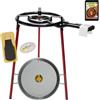 COMBOI - Kit bruciatore - Padella per Paella 40 cm Gas butano-propano, Padella per Paella 46 cm (Fino a 12 Persone), livella, Set di 3 Gambe, Istruzioni e Ricette.