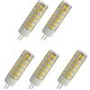 Aoxdi G4 LED Lampadina 7W, Bianco Caldo, 75 SMD 2835 Illuminazione LED G4 Luce LED Lampadine 7W, AC220-240V, Pacco da 5