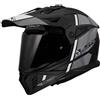 LS2, Casco Moto Cross PIONEER II HILL Matt Black White, S