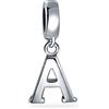 Bling Jewelry Personalizzato Regalo Blocco Lettera A Alfabeto Iniziale Dangle Charm Bead Per Le Donne Per Adolescenti .925 Argento Sterling Per Bracciale Europeo