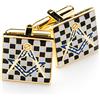 THE MASONIC COLLECTION Pavement Design Massonico Gemelli, Cufflink Box