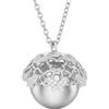 amorili Chiama Angeli Collana Gravidanza con Farfalle - Ciondolo Campanellino per Mamme in Attesa - Regalo Premaman Elegante e Rilassante - Bola Messicana Antistress - cll1887b