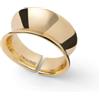 UNOAERRE Anello a Fascia in Bronzo Placcato Oro Giallo, Taglia unica, 016EXA0030000-2645