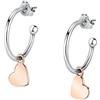 BLUESPIRIT Creole Orecchini Donna a Cerchio in Argento bicolore 925% - P.17K901000100