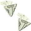 MasGemelos - Gemelli per camicia Logo TRIUMPH Argento 925 PREMIUM, DEFAULT, Argento sterling, Argento Sterling 925