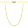 AMAR PRAGNA Collana da uomo e donna in oro 925/585, originale intrecciata, collana in oro placcato 585, 60 cm, Argento sterling