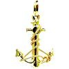 PEGASO GIOIELLI - Ciondolo da Uomo in Oro Giallo 18kt (750) Pendente Ancora con Filo Corda