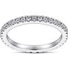 SunshineDiamond Fede nuziale Full Eternity da donna certificata 1/2 carati naturale rotondo taglio brillante diamante micro pavé anello nuziale oro bianco, oro giallo, oro rosa, Metallo, diamante
