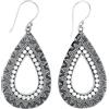Tibetan Silver 925 Sterling Argento Bene Fatti a Mano Goccia Penzolare Orecchini per Donna, Etnico Tribale Boho Stile Moderna Unici Designer Filigrana Feste Regalo Orecchini Gioielli