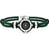 amorili - Bracciale in Corda con Bussola - Braccialetti Mare con Bussola - Bracciale Uomo Corda (Verde)