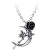 Alchemy Gothic New Romance Donna Collana colore argento peltro
