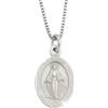 amorili Collana Donna con Medaglia Miracolosa in Argento 925 | Ciondolo Religioso Madonna Vergine Maria | Gioiello Fede | Made in Italy | Idea Regalo Sacra