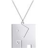 Sopodbacker Collana Uomo Donna Gioielli Ciondolo Pendente Necklace Quadrato Elefante Collana Gioielli Punk Uomini E Donne Elefante Uomini E Donne Retro Party