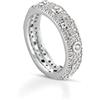 Donipreziosi Anello Donna Veretta Infinity in Argento 925% Con Zirconi Bianchi 2 mm Taglio Brillante (18)
