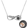TAISGONGBY Collana con proiezione fotografica personalizzata, collana con foto in 100 lingue Ti amo, regalo personalizzato per fidanzata, moglie o madre