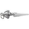BBDMind Charm in argento sterling con pugnale di Phurba, ciondoli Dorje Phurba, ciondolo a forma di croce in argento Sterling con amuleto di Vajra Dorje, gioielli buddismo
