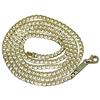 Never Say Never Catena da uomo in oro giallo massiccio 18 carati, 7,90 g, 60 cm, oro, senza gemme